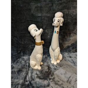 Made in Japan. Two vintage ceramic poodles. In excellent condition